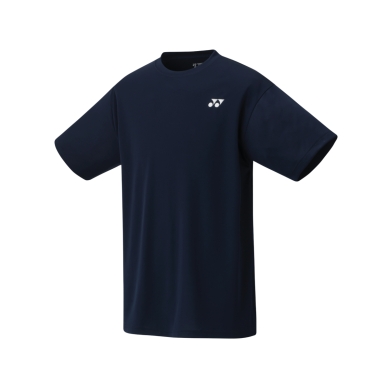 Yonex Training T-shirt Small Logo LS0024 (100% Polyester) 2025 navy blue Men's
